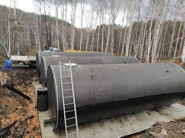 монтаж резервуаров, баков, дымовых труб